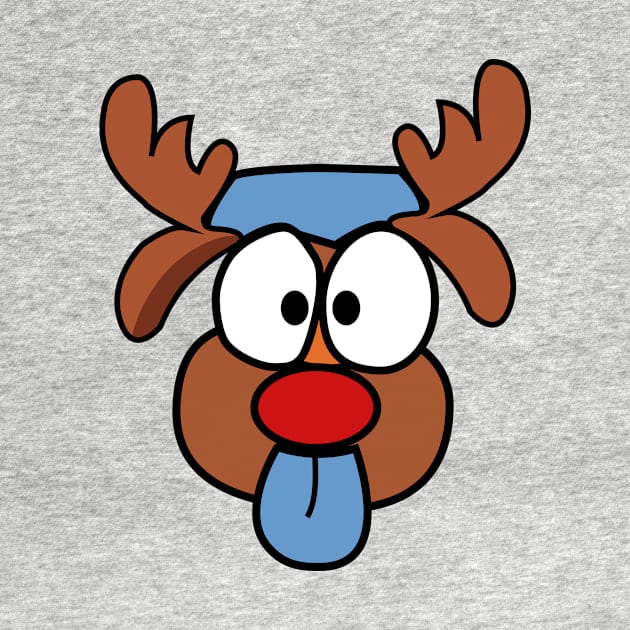 Christmas Reindeer - Dog in disguise by N1L3SH